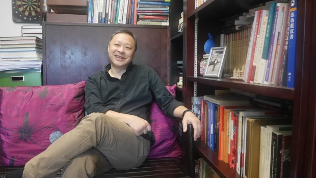 Benny Tai in his office.