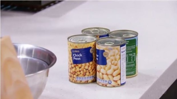 Canned: Court and Duncan slammed for using tins in their MKR quarter finals dish.
