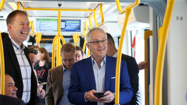 Prime Minister Malcolm Turnbull announced his backing of the second stage to the Gold Coast light rail network.