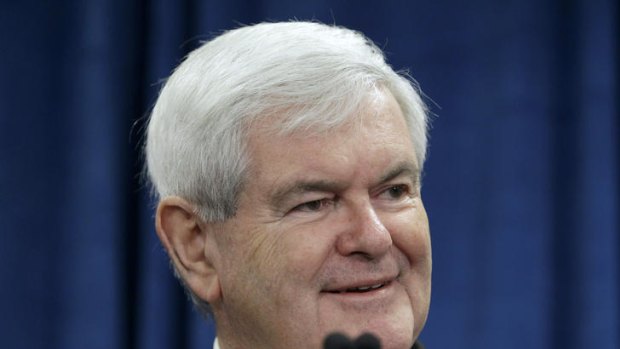 Republican presidential candidate, former House Speaker Newt Gingrich.