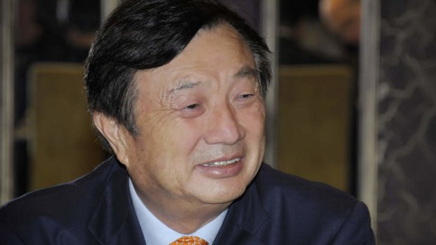 In this photo released by Huawei, Ren Zhengfei, CEO and founder smiles during his meeting with media on Thursday, May 9 in Wellington, New Zealand.