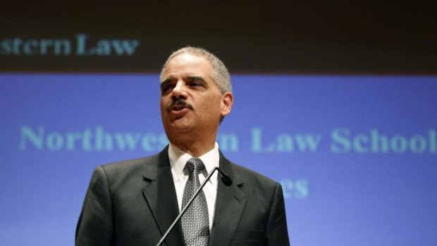 Questioned by the FBI: US Attorney-General Eric Holder.