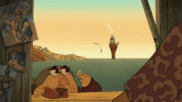 Hit and miss: A still from the animated film <i>The Triplets of Belleville</i>.
