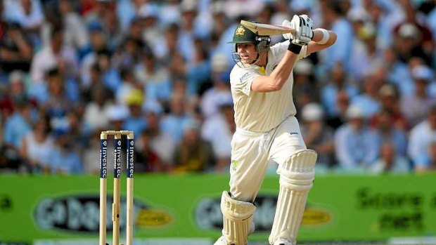 Support role: Steve Smith is not out 66 at stumps.