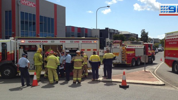 Emergency crews are called to the scene of the gas leak.