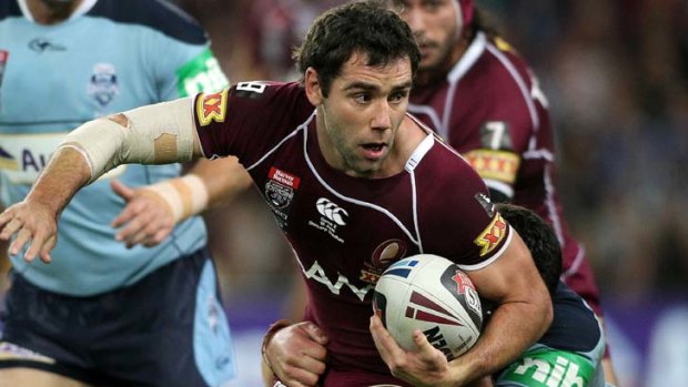 Wet trackers ... Cameron Smith says the rain won;t affect the Maroons on Wednesday.