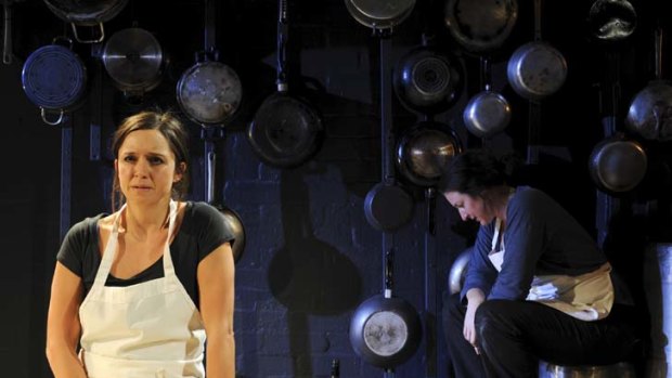 Warm, detailed and open ... Emma Jackson, left, and Kate Box in Belvoir St Theatre's new production, <i>Food</i>.