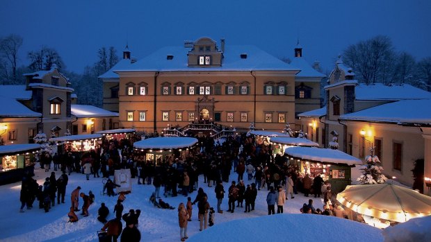 Winter in Austria means a trip to the Hellbrun Christmas Market.