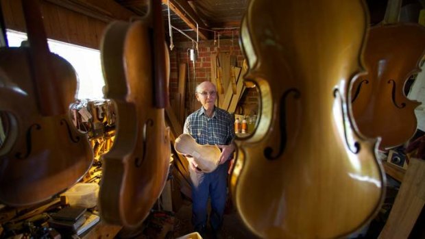 After switching from furniture to stringed instruments, Tom Ferguson hasn't looked back, producing more than 100 violins, among other instruments.