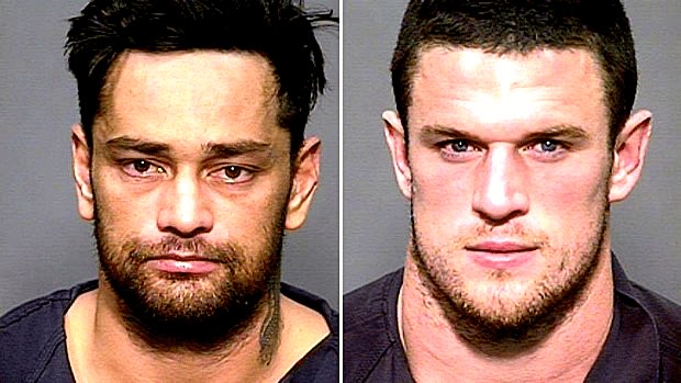 Arrested in Arizona: John Sutton and Luke Burgess.