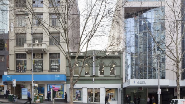 This shop at 384-386 Bourke Street, occupied for years by exclusive jeweller William Drummond, is expected to fetch more than $15 million.