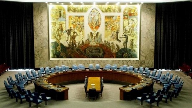 No access for House of Cards ... The United Nations' Security Council chambers.