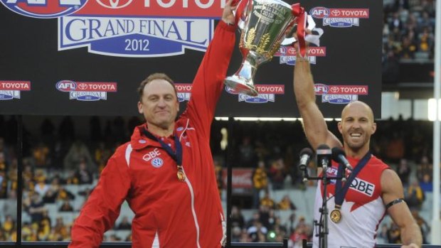 Former Erindale College student Jarrad McVeigh won an AFL premiership with the Sydney Swans in 2012.