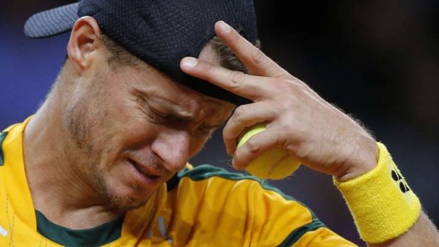 Up-hill battle: Australia have a tough challenge to progress in the Davis Cup after falling 2-0 down against France.