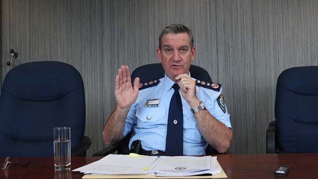 Assurance ... NSW Police Comissioner, Andrew Scipione, told locals that the recent shooting in South Wentworthville " was not a random attack."