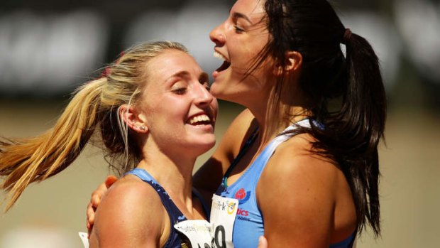 Come along to the launch of City2South on Thursday May 2, and meet dancing hurdler Michelle Jenneke. She's the one on the right.