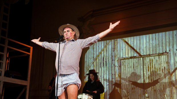 Douglas Hansell as Barnaby Joyce in The Wharf Revue.