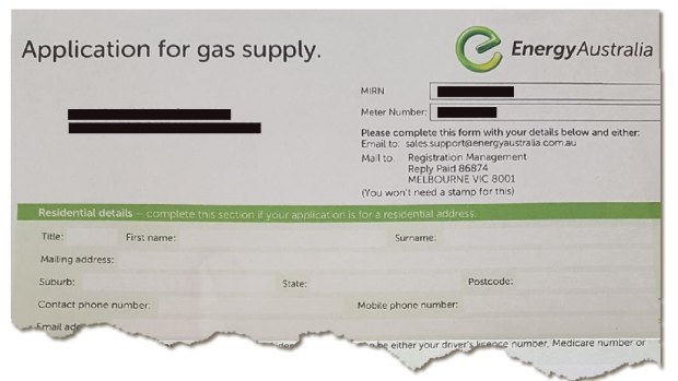 Nicky did as the letters instructed and gave her details to Energy Australia.