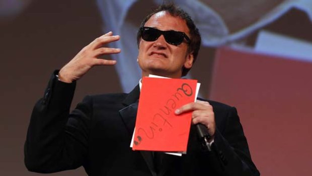 Quentin Tarantino at the closing ceremony of the Venice Film Festival.