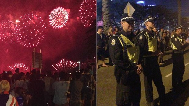 As the crowds enjoyed the Skyworks, police reported a relative quiet time of things up to nightfall. <b>Photo:</b> Robyn Preston.