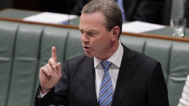 Education Minister Christopher Pyne has been tasked with dealing with Clive Palmer.
