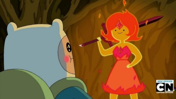 The animated series Adventure Time is a cult hit.
