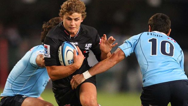 Matchwinner ... Pat Lambie scored 21 points for the Sharks.