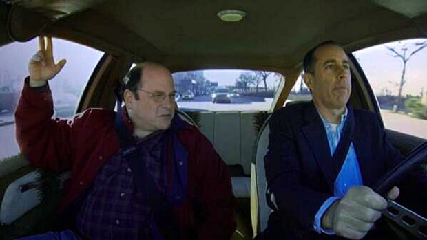 <i>The Over-Cheer</i> episode starring George Costanza (Jason Alexander) and Jerry Seinfeld for <i>Comedians in Cars Getting Coffee</i>.