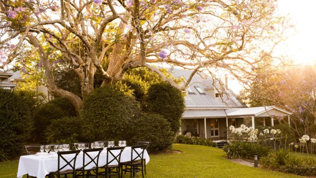 Spicers Clovelly Estate Long Apron restaurant Long Apron, Montville, Queensland.