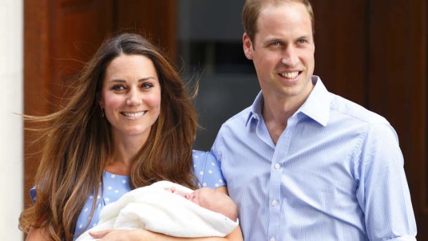 Coming to Australia: the Duke and Duchess of Cambridge and baby George.
