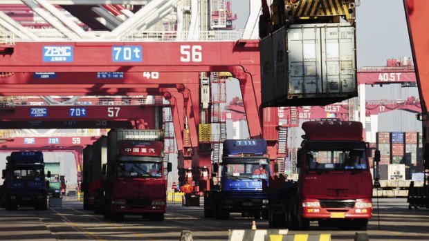 Weak global demand and a slowing domestic economy are dampening activity at China's ports.