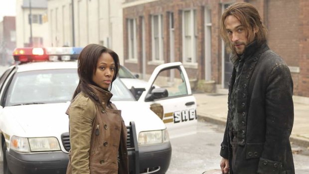 Out of time: Tom Mison plays Ichabod Crane opposite Nicole Beharie.