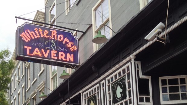 Setting off: White Horse Tavern, the start of the Greenwich Village Literary Pub Crawl.

