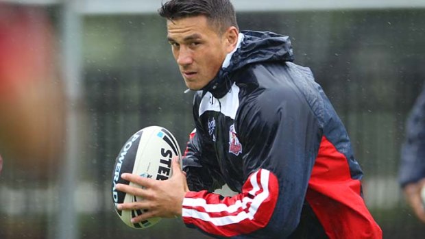 Had to sweat it out ... Sonny Bill Williams.