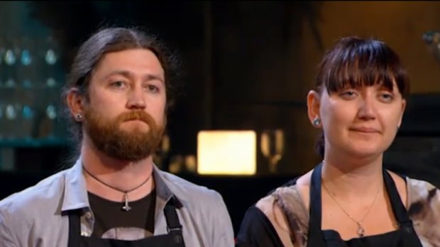 "We know we can cook food" ... Kieran and Nastassia prove confidence is not a problem.
