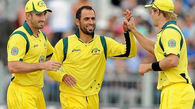 Holding pattern: Spinner Fawad Ahmed.