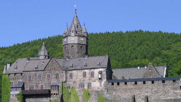 Overlooking Altena Castle in Germany, the world's first youth hostel.