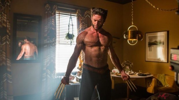 Heading back: Hugh Jackman as Wolverine in <i>X-Men: Days of Future Past</i>. 