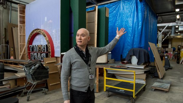 Set buyer-dresser of 33 years Andrew Best will this month host an unprecedented behind-the-scenes public tour of the ABC's studios in Gordon Street, Elsternwick before they close next year. 
