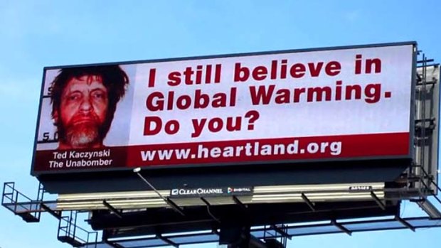 The Heartland Institute billboard.