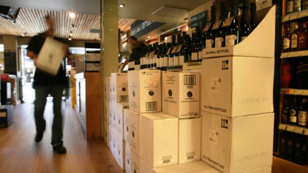 Hangover ... Coles liquor outlets such as Vintage Cellars are struggling to keep up with Woolworth's Dan Murphy's stores.