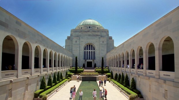 The Commemorative Courtyard at the Australian War Memorial is a serene place for contemplation.