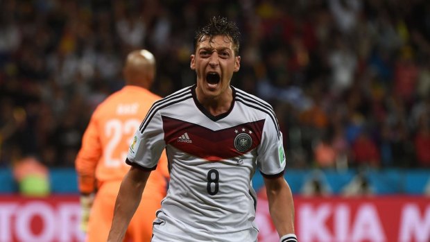 Mesut Ozil: part of the attacking German side.