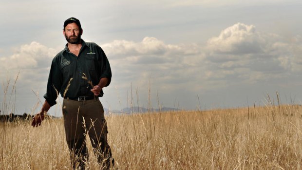 Land management technical officer Rod White at the Moolapio grasslands, near Geelong.
