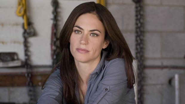 Maggie Siff plays the outsider in a world of Californian biker gangs in the hit US show <i>Sons of Anarchy</i>.