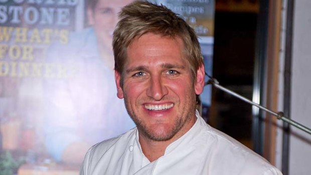 Hot chef: Curtis Stone at the launch of his latest cookbook "What's For Dinner?"