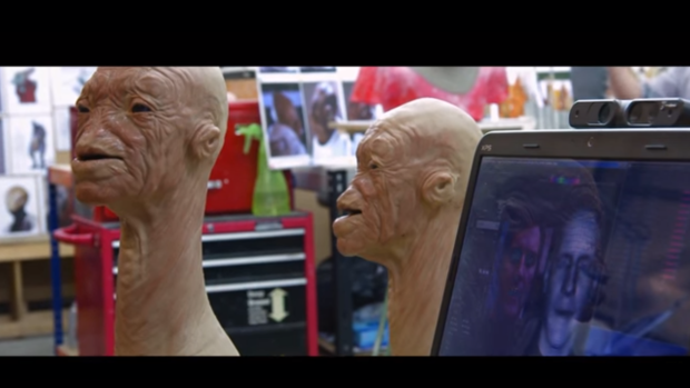 In the upcoming Star Wars film, Faceshift tech is used to make non-human characters appear more human.