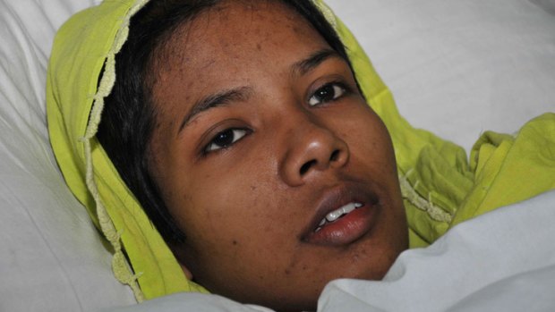 Reshma, who survived 17 days after an eight-storey building collapsed, rests in Savar Cantonment Hospital on the outskirts of Dhaka.
