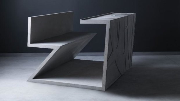 Striking: Performance artist Marina Abramovic's <i>Counting the Rice</i> table,? designed in collaboration with celebrated Polish-American architect and designer Daniel Libeskind and manufactured by Italian furniture label Moroso.