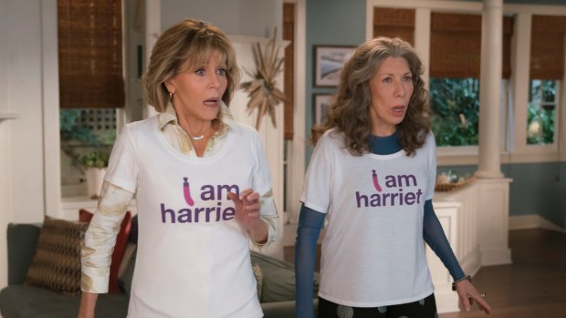 Jane Fonda, 81, and Lily Tomlin,79, in <i>Grace and Frankie</i>.